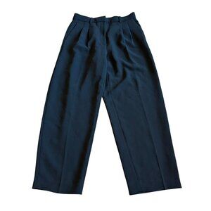 Wilfred Aritzia Black Slacks Trousers Pants Front Back Pleat Size 8 Women's